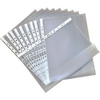 herlitz Prospekthülle mit Verschlusslasche, A4, genarbt