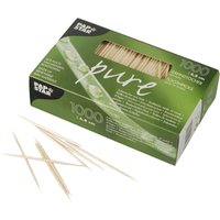 PAPSTAR Zahnstocher , pure, , aus Holz, rund, Länge: 65 mm