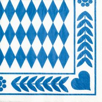 PAPSTAR Motiv-Servietten , Bayrisch Blau, , 330 x 330 mm