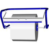 Fripa Putzrollen-Wandgerät, aus Metall, blau