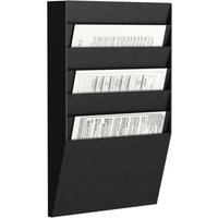 PAPERFLOW Wand-Sortiertafel 6 Fächer, A4 quer, schwarz