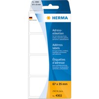 HERMA Adress-Etiketten, 95 x 48 mm, Leporello gefalzt, weiß