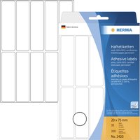 HERMA Vielzweck-Etiketten, 20 x 50 mm, weiß, Großpackung HERMA Vielzweck-Etiketten, 20 x 50 mm, weiß, Großpackung