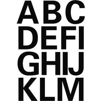 HERMA Buchstaben-Sticker A-Z, Folie schwarz, 25 mm hoch HERMA Buchstaben-Sticker A-Z, Folie schwarz, 25 mm hoch