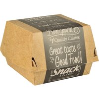 PAPSTAR Burgerbox , pure, , Maße: 90 x 155 x 155 mm, XXL