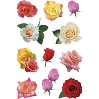 HERMA Sticker DECOR , Rosenblüten bunt,