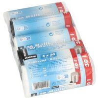 STARPAK Mülleimerbeutel HDPE, 30 Liter, farbig sortiert