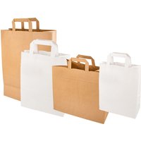 PAPSTAR Papier-Tragetasche, 180 x 100 x 220 mm, weiß