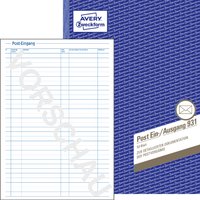 AVERY Zweckform Formularbuch , Posteingangs-/Ausgangsbuch, ,A4 AVERY Zweckform Formularbuch , Posteingangs-/Ausgangsbuch, ,A4