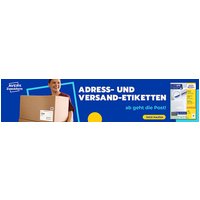 AVERY Zweckform Transparente Adress-Etiketten, 99,1 x 33,9mm