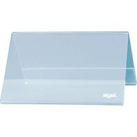 sigel Tischaufsteller, Hartplastik, 100 x 60 mm, Dachform sigel Tischaufsteller, Hartplastik, 100 x 60 mm, Dachform