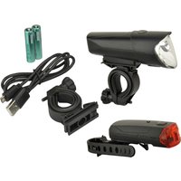 FISCHER Fahrrad-LED-Beleuchtungs-Set 40/20/10 Lux