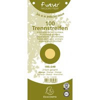EXACOMPTA Trennstreifen Recycling, 105 x 240 mm, orange