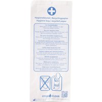 HYGOSTAR Papier-Hygienebeutel, bedruckt, weiß