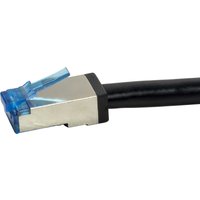 LogiLink Outdoor Patchkabel, Kat. 6A, S/FTP, 10 m, schwarz