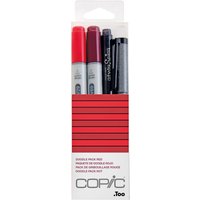 COPIC Marker ciao, 4er Set , Doodle Pack Red,