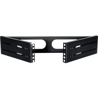 LogiLink 19, Wandhalterung, 2 HE, schwarz (RAL9003)