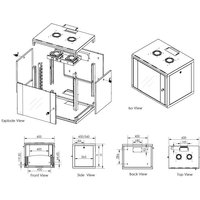 DIGITUS 19,  Wandverteiler Unique Line, 20 HE, lichtgrau DIGITUS 19,  Wandverteiler Unique Line, 20 HE, lichtgrau