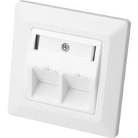 DIGITUS Leerdose für Keystone Module, 2-fach, reinweiß DIGITUS Leerdose für Keystone Module, 2-fach, reinweiß