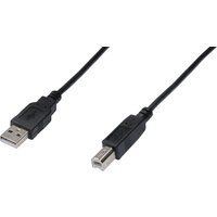 DIGITUS USB 2.0 Kabel, USB-A Stecker - USB-B Stecker, 3,0 m DIGITUS USB 2.0 Kabel, USB-A Stecker - USB-B Stecker, 3,0 m