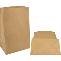 PAPSTAR Papiertüten mit Blockboden, 295 x 190 x 120 mm