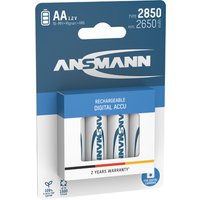 ANSMANN Digital NiMH Akku, Mignon AA, 2.850 mAh, 4er Blister