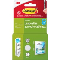 3M Command Bilder-Montagestreifen Strips, Größe: S, weiß