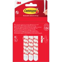 3M Command Nachfüllpackung Strips, Größe: L, weiß