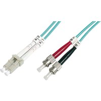 DIGITUS LWL Patchkabel, 2 x ST - LC-Duplex, OM3, 3,0 m