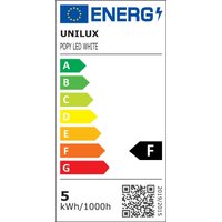 UNiLUX LED-Tischleuchte POPY, dimmbar, Glassockel