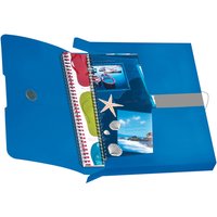 herlitz Sammelbox easy orga to go, DIN A4, blau opak