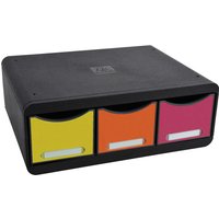 EXACOMPTA Schubladenbox TOOLBOX MAXI, 3 Schübe, harlekin