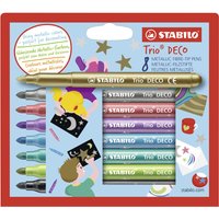 STABILO Fasermaler Trio Deco, 8er Kartonetui STABILO Fasermaler Trio Deco, 8er Kartonetui