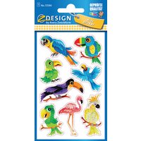 AVERY Zweckform ZDesign KIDS Glitter-Sticker , Vögel,