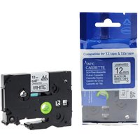 rillprint Schriftbandkassette, weiß/schwarz, 12 mm x 8 m