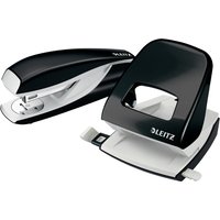 LEITZ Heftgerät- & Locher-Set Nexxt WOW, schwarz-metallic LEITZ Heftgerät- & Locher-Set Nexxt WOW, schwarz-metallic