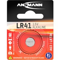 ANSMANN Alkaline Knopfzelle , LR41, , 1,5 Volt (AG3) ANSMANN Alkaline Knopfzelle , LR41, , 1,5 Volt (AG3)