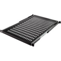 LogiLink 19, Fachboden, 1 HE, ausziehbar, (T)800 mm, schwarz