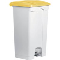 helit Tret-Abfalleimer , the step, , 90 Liter, weiß / weiß