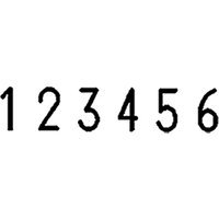 REINER Paginierstempel B6K, Schrifthöhe: 5,5 mm