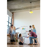 nobo Flipchart Mobil Stahl Nano Clean, magnethaftend, weiß