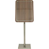 Securit Schaukasten GLASS STAR, 4 x DIN A4 Seiten, walnuss