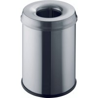 helit Stahl-Papierkorb , the guardian, , 15 Liter, lichtgrau