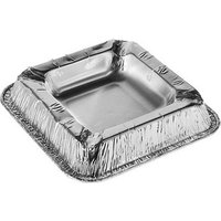 STARPAK Aluminium-Aschenbecher, quadratisch, 10er
