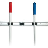 HYGOCLEAN Besenhalter TRIO, Aluminiumschiene für 3 Stiele