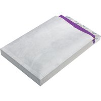 Tyvek Faltentasche B4 mit Klotzboden, ohne Fenster, weiß