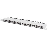 DIGITUS 19, Patch Panel Kat.6, Klasse EA, 24 Port, schwarz