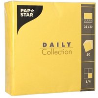 PAPSTAR Lunch-Servietten, 320 x 320 mm, 3-lagig, gelb