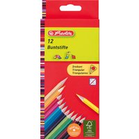 herlitz Dreikant-Buntstifte, 6er Karton-Etui