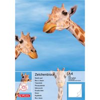 herlitz Zeichenblock DIN A4, 100 g/qm, 20 Blatt